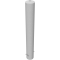 Barrier bollard | Steel tube  152 x 3.2 mm | stationary | for setting in concrete | hot-dip galvanized | total length: 1200 mm | with steel cap for bolting